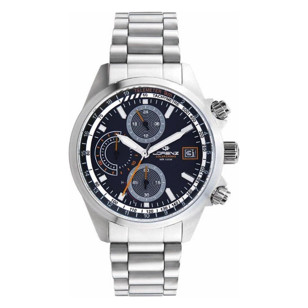 LORENZ Mod. CRONO SOLAR PILOT ORANGE + NATO Extra Strap WATCHES LORENZ Light Gray