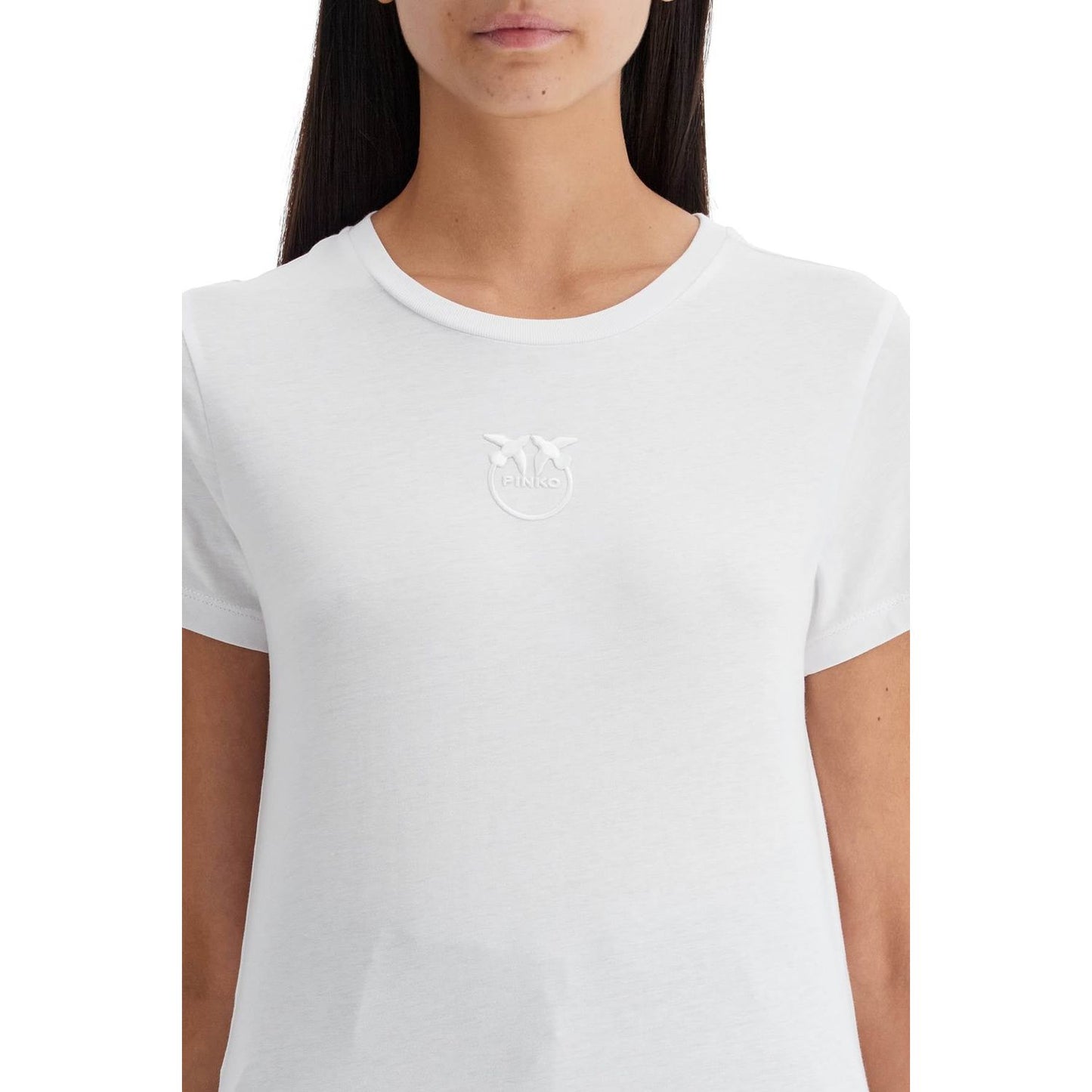 Pinko 'embroidered buss Topwear Pinko Light Gray