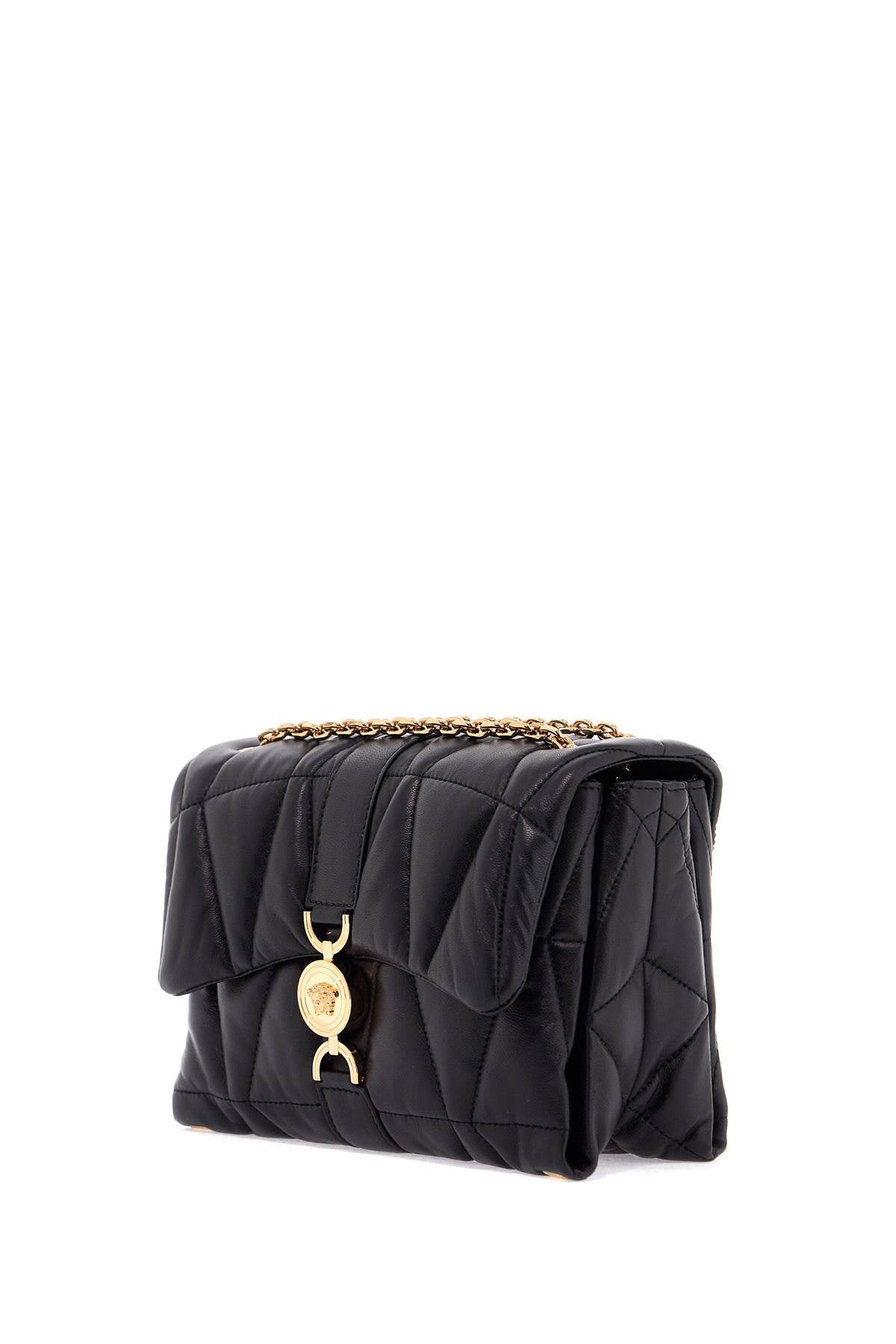 Versace quilted shoulder bag kleio Handbag Versace Dark Slate Gray