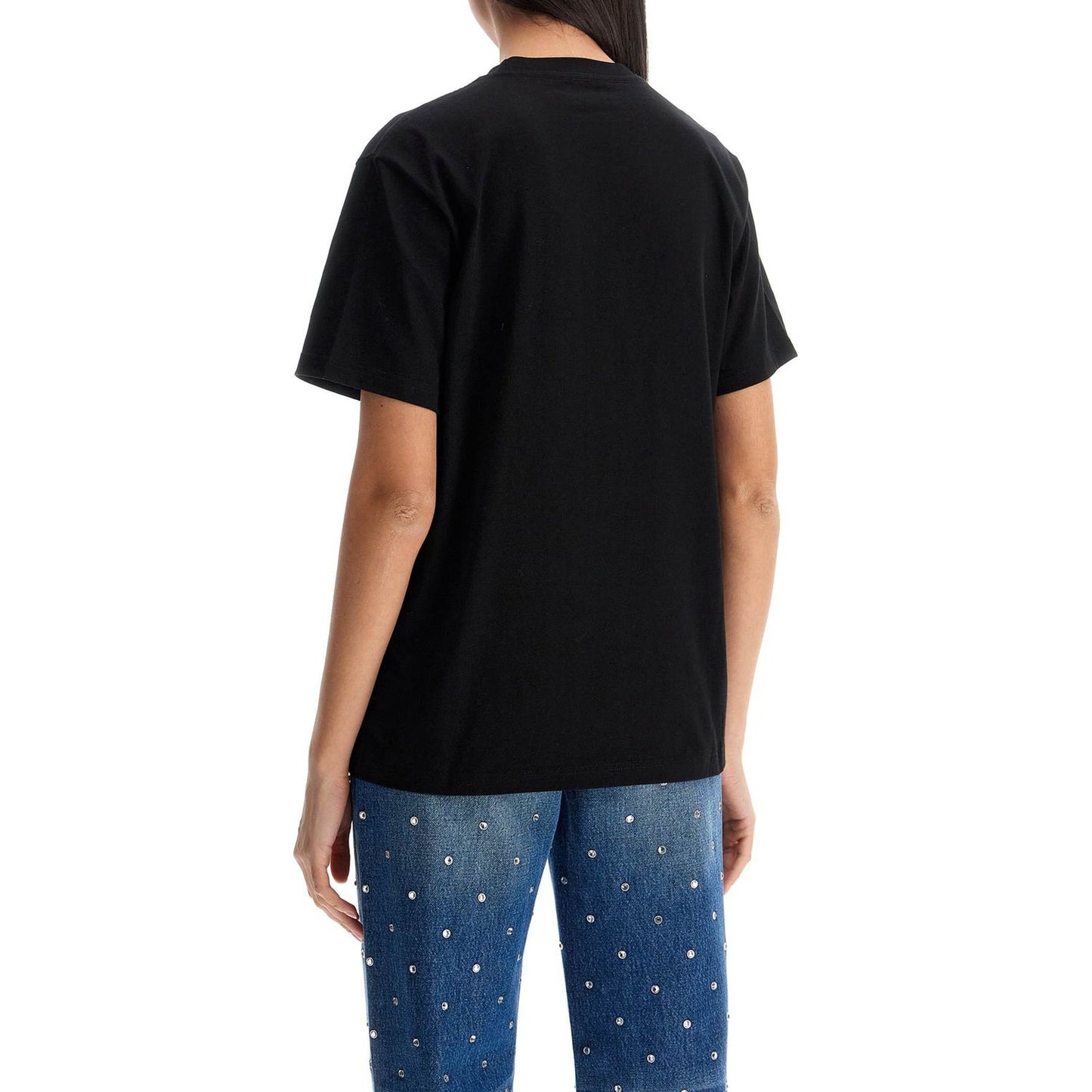 Versace medusa embroidered t-shirt Topwear Versace Black