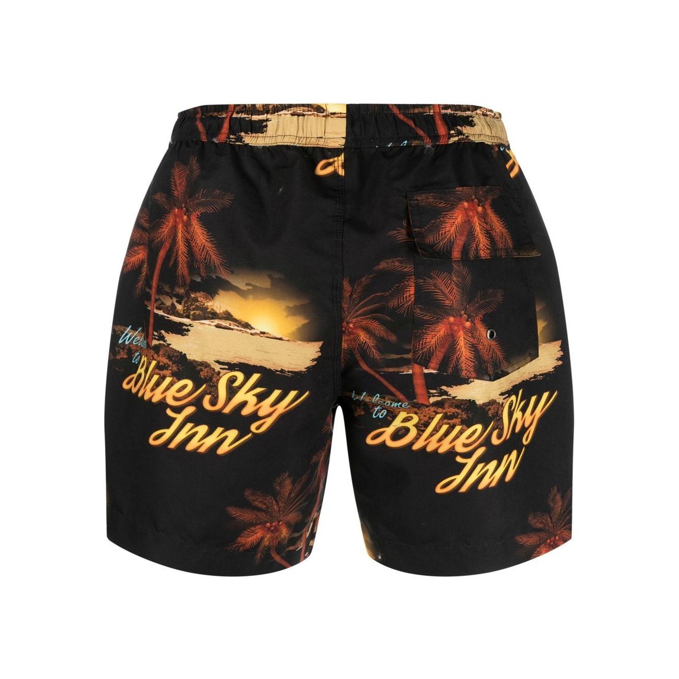 BLUE SKY INN Sea clothing Green Beachwear & underwear Blue Sky Inn Black