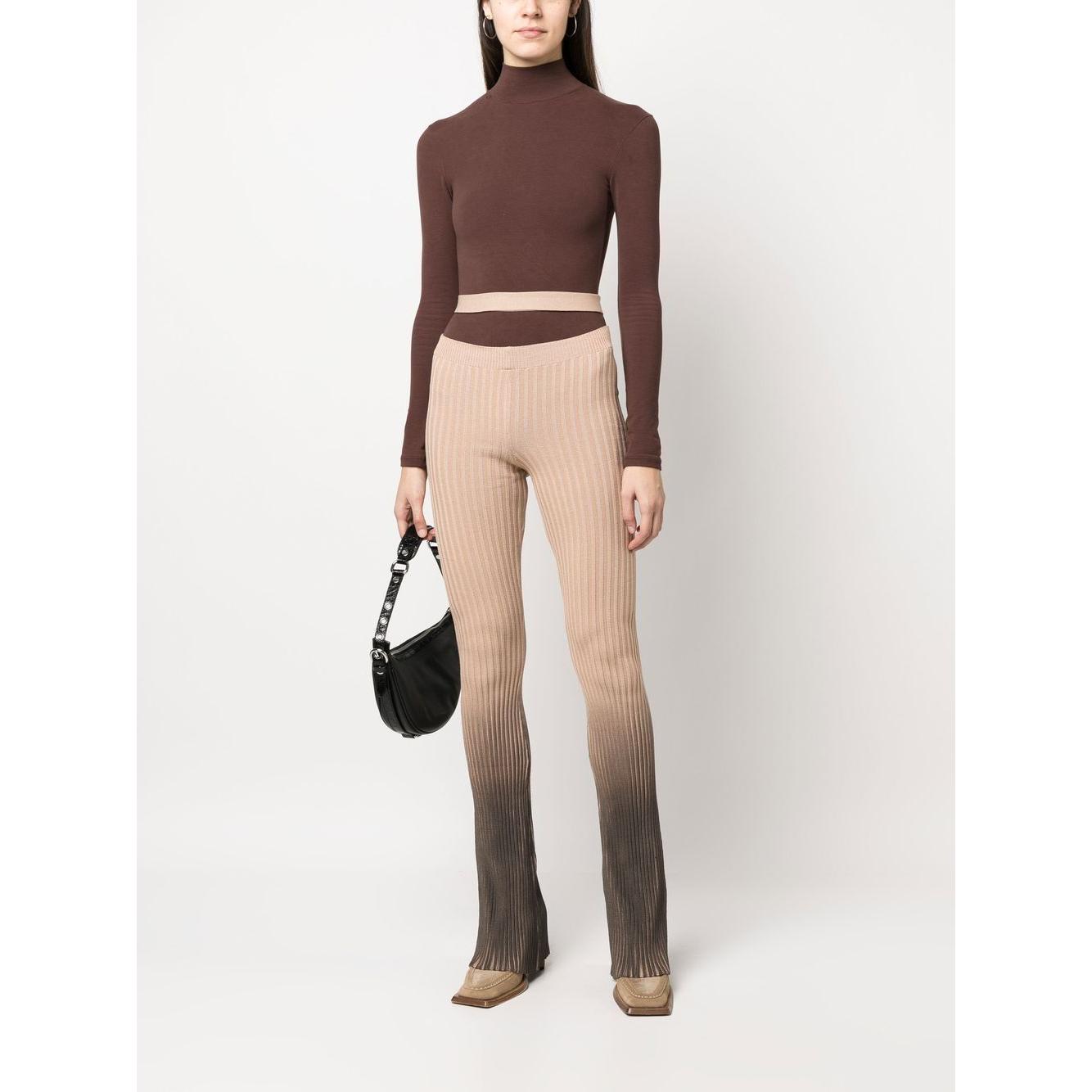 Andrea Adamo Trousers Brown Trousers Andrea Adamo Antique White