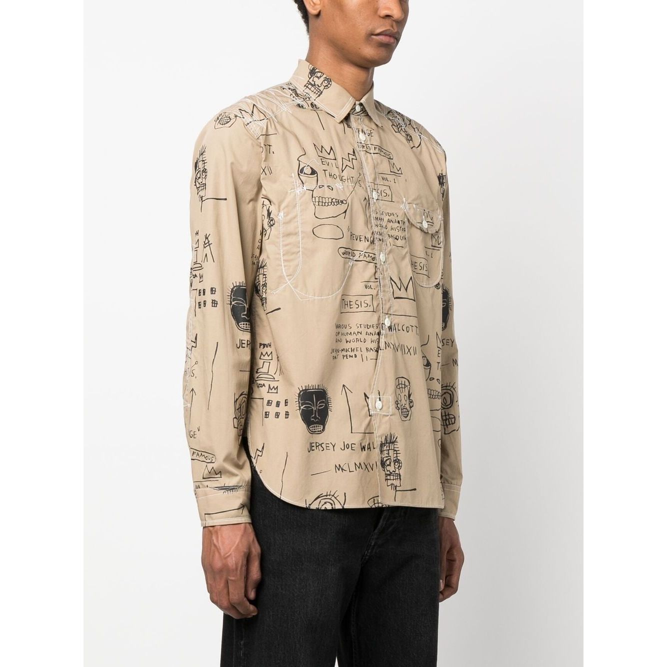 Junya Watanabe Shirts Beige Shirts Junya Watanabe Light Gray