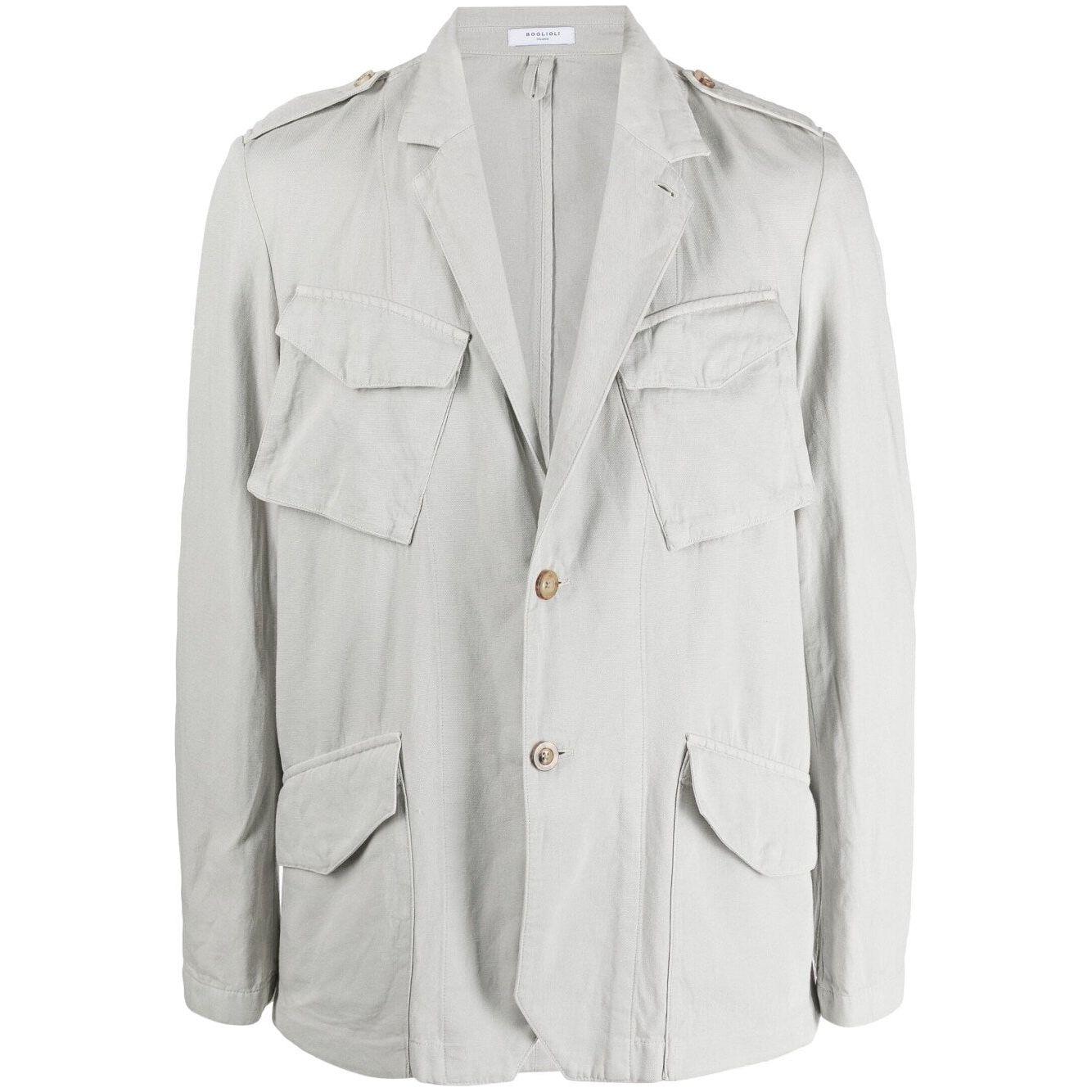 Boglioli Jackets White Jackets Boglioli Light Gray