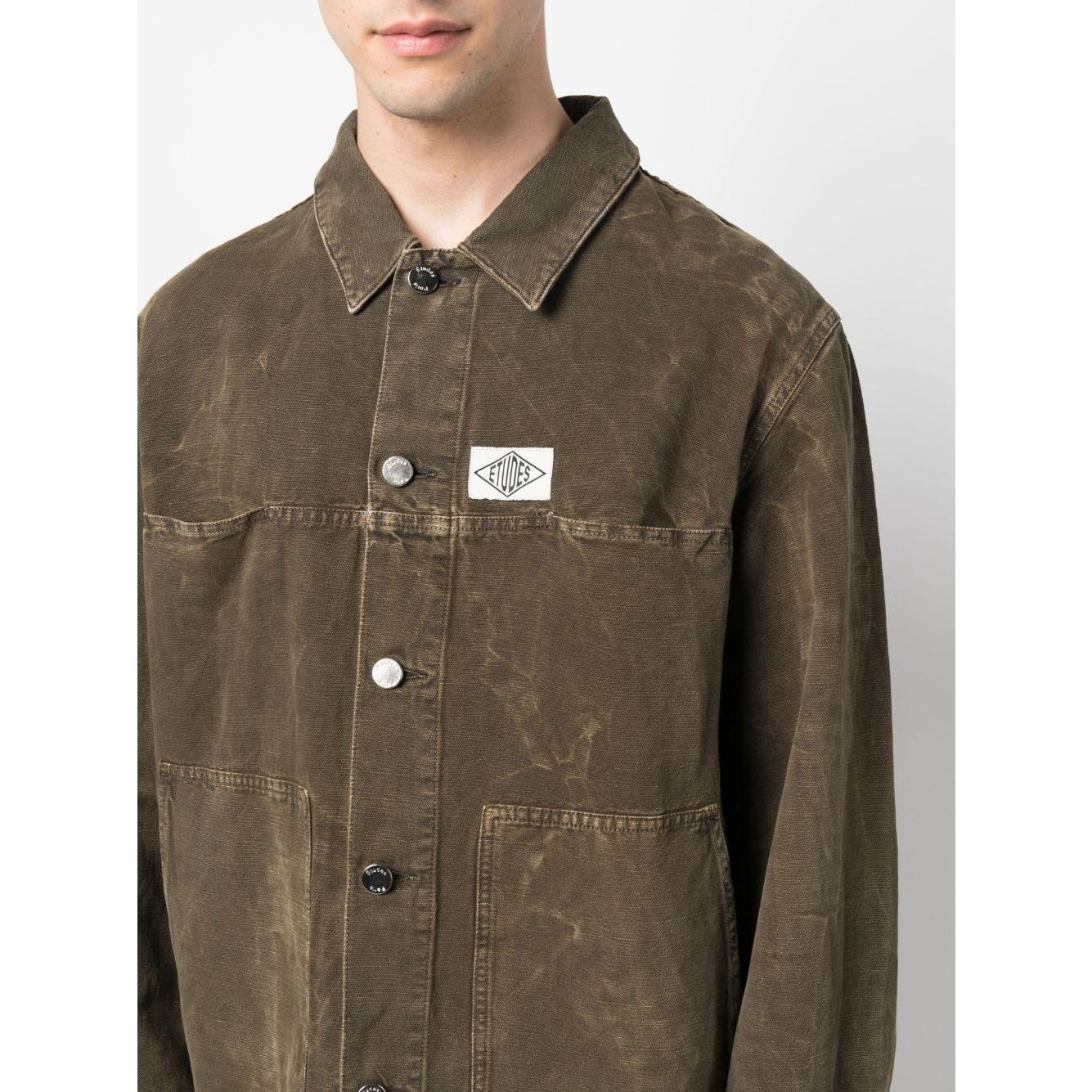 Études études Shirts Brown Shirts Études Dark Olive Green