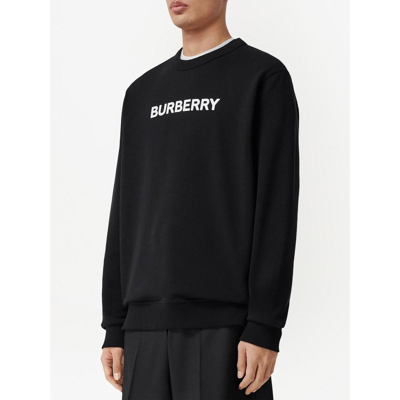 Burberry Sweaters Black Topwear Burberry White Smoke