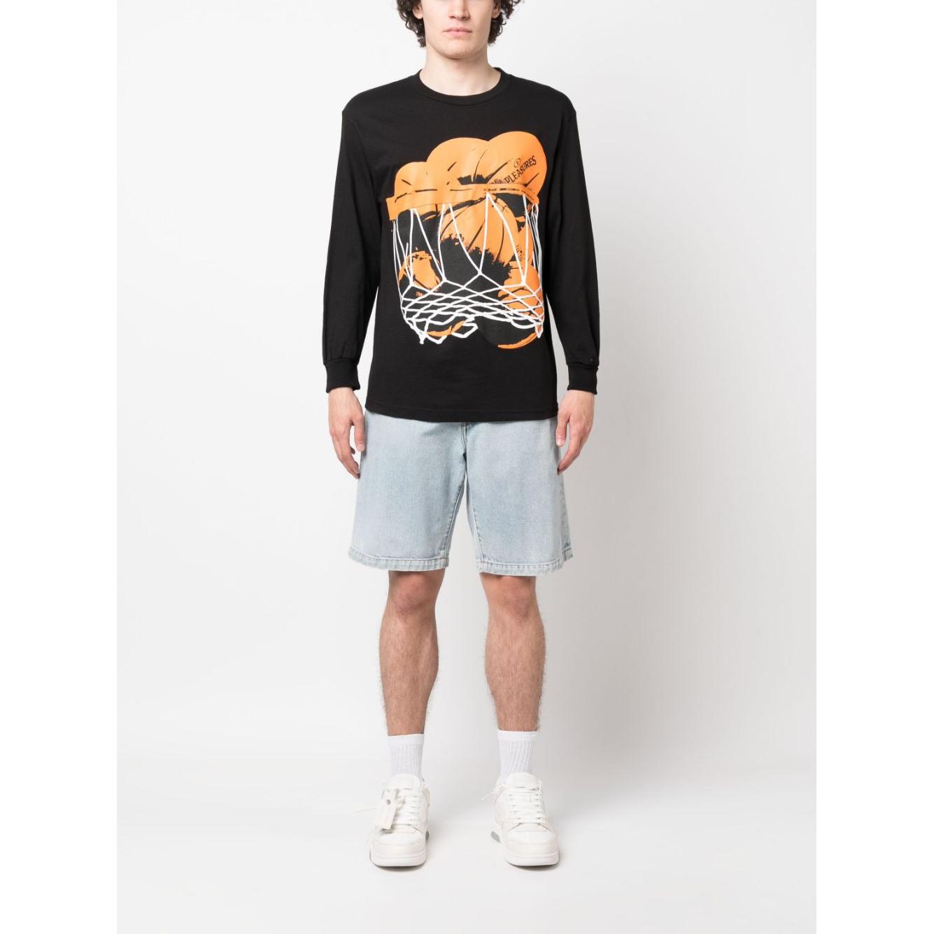 Pleasures T-shirts and Polos Black Topwear Pleasures Antique White