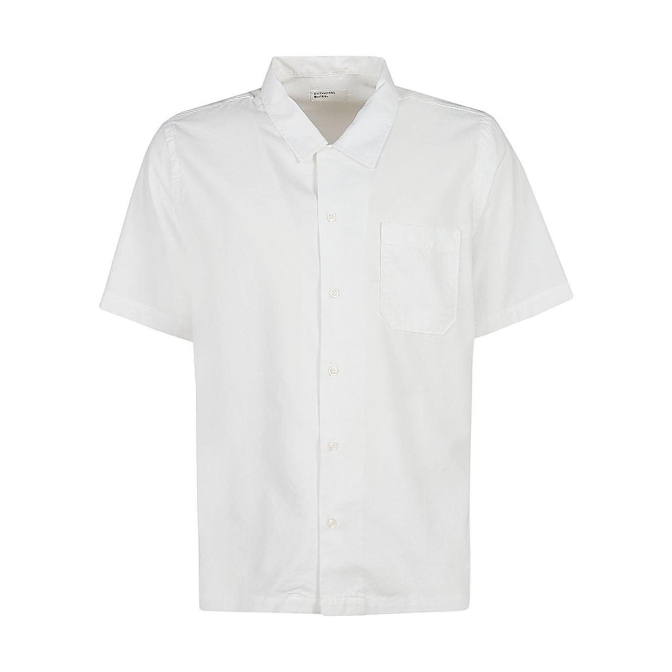 UNIVERSAL WORKS Shirts White Shirts Universal Works Light Gray