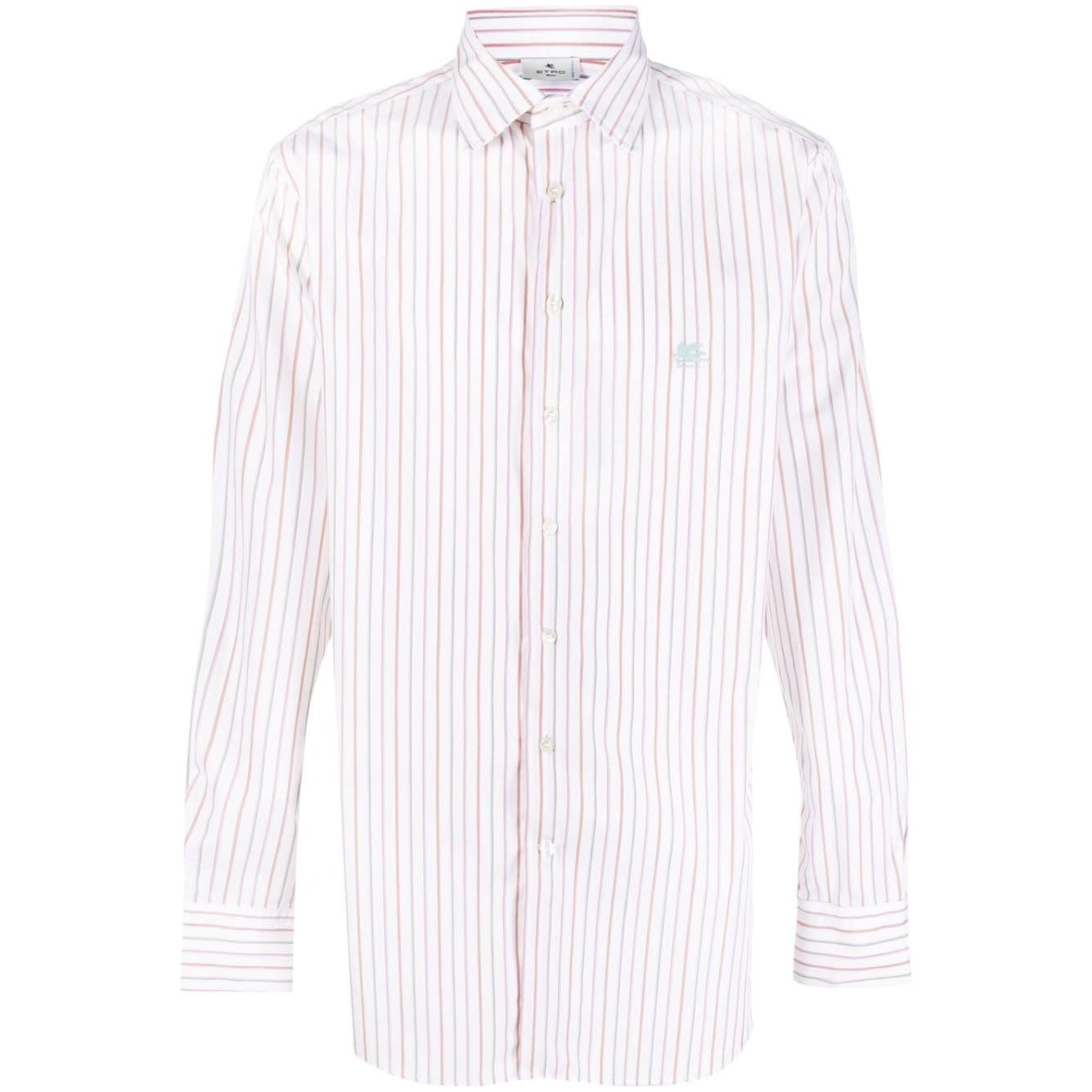 Etro Shirts Grey Shirts Etro White Smoke