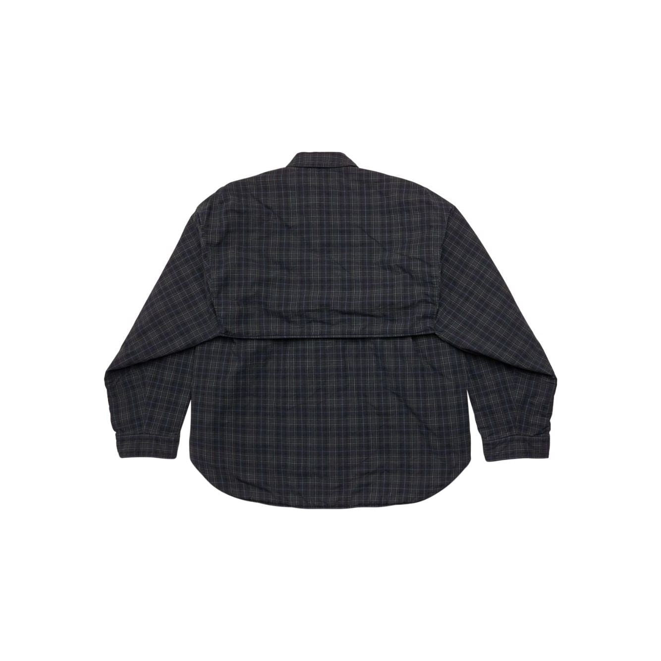 Balenciaga Checked pattern flannel shirt Shirts Balenciaga Dark Slate Gray