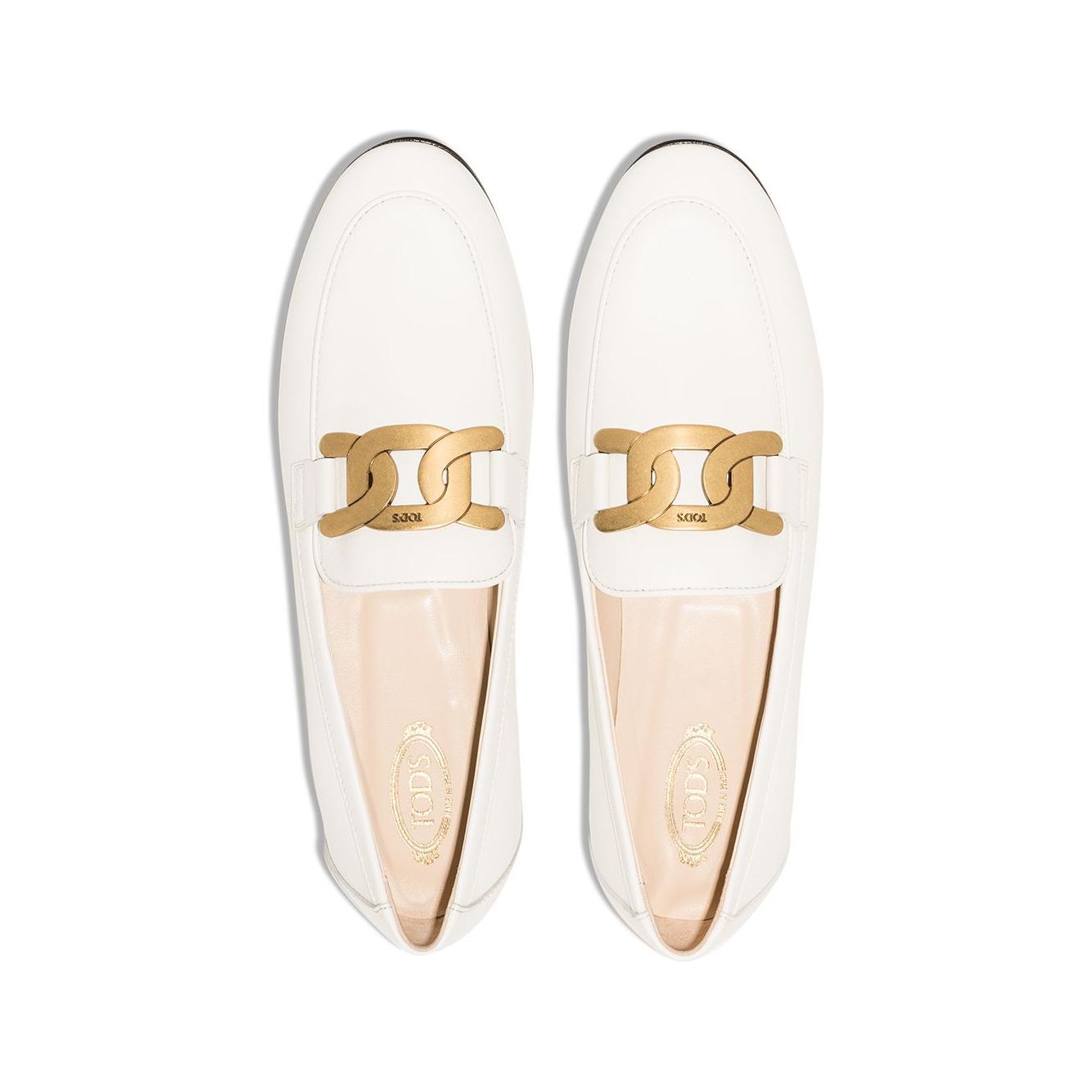 Tod's Flat shoes White Moccasins Tod'S Antique White