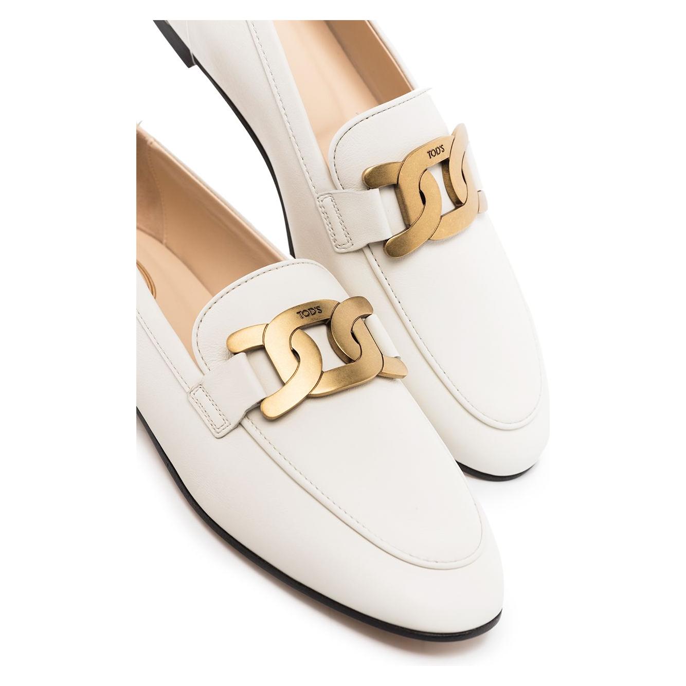 Tod's Flat shoes White Moccasins Tod'S Antique White
