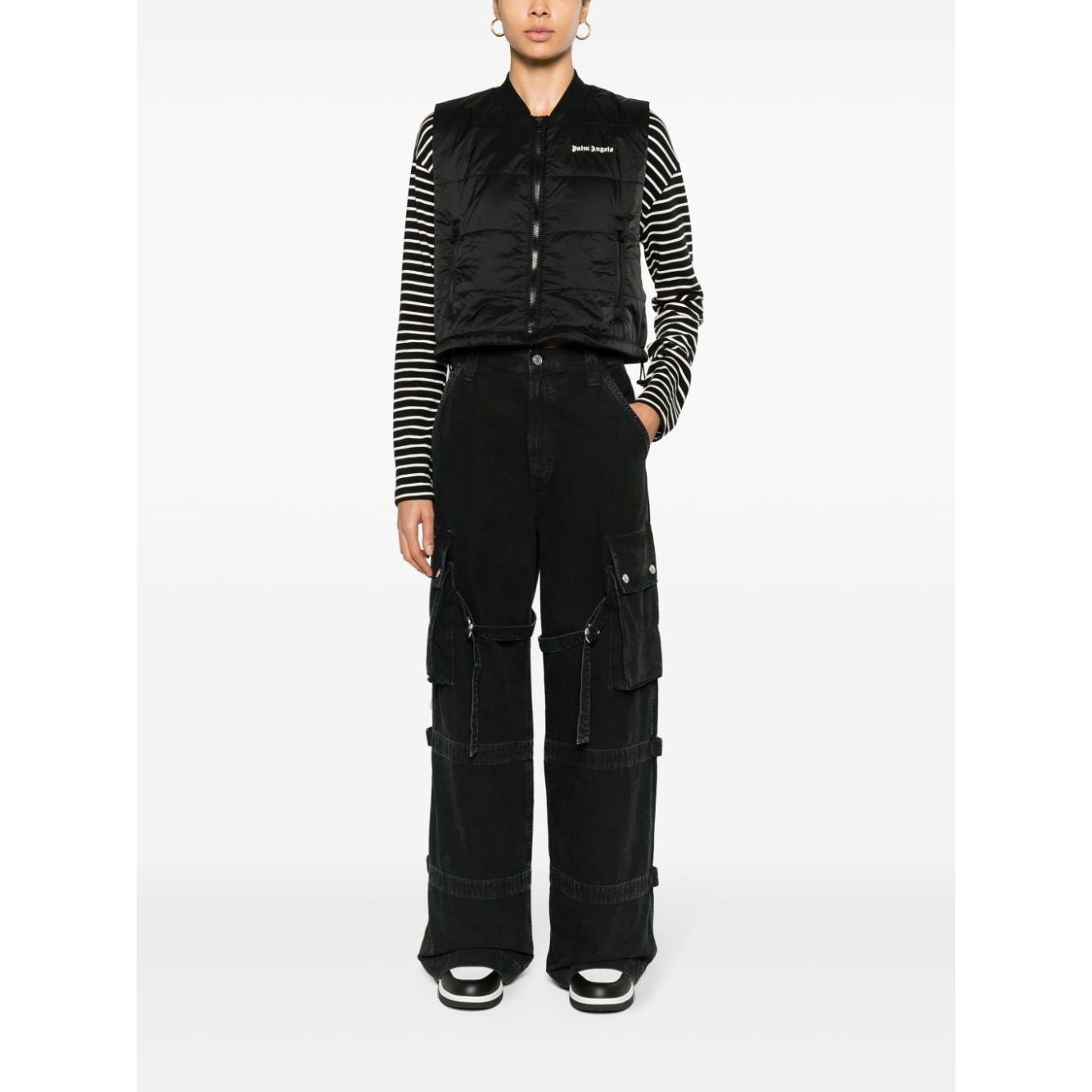 Palm Angels Sweaters Black Topwear Palm Angels Black