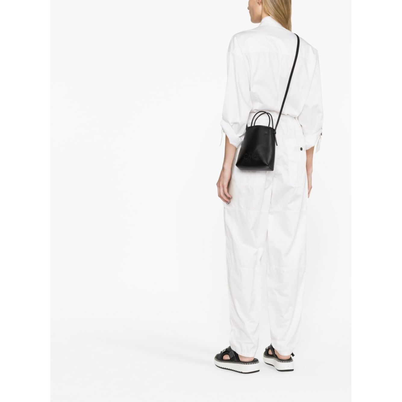 Chloè Chloé Micro Sense Tote Bag Shoulder Chloè White Smoke