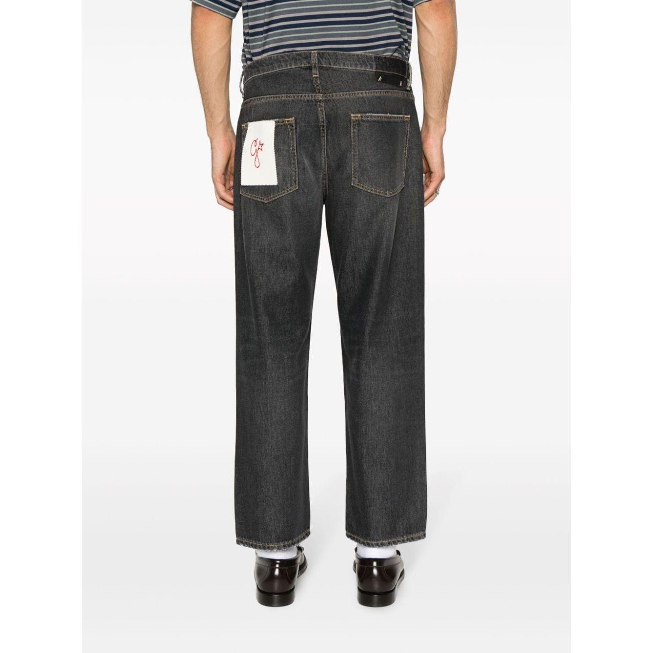 Golden Goose Jeans Black Jeans Golden Goose White Smoke