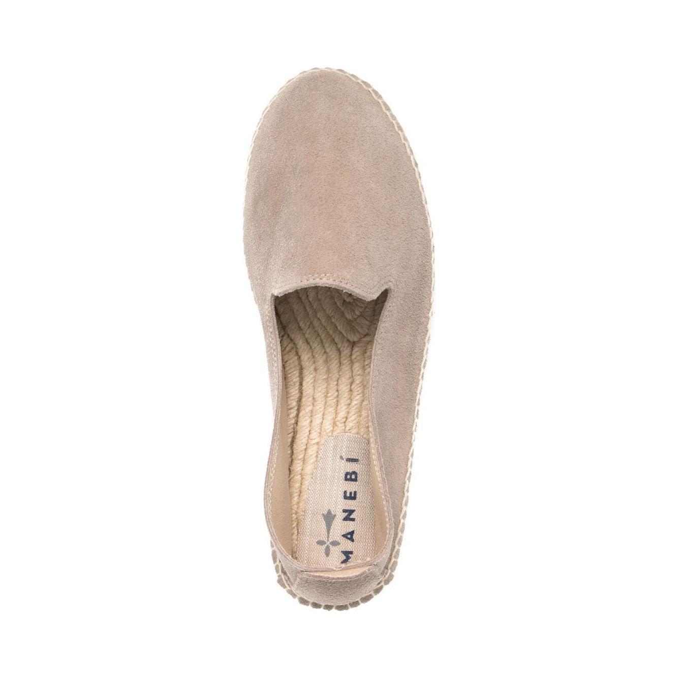 MANEBI Flat shoes Dove Grey Espadrilles Manebi Tan