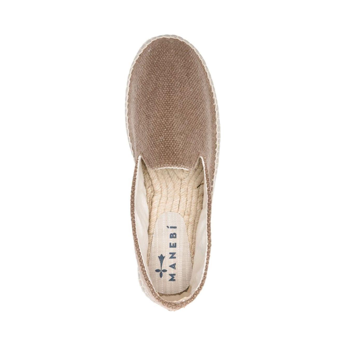 MANEBI Flat shoes Dove Grey Espadrilles Manebi Rosy Brown