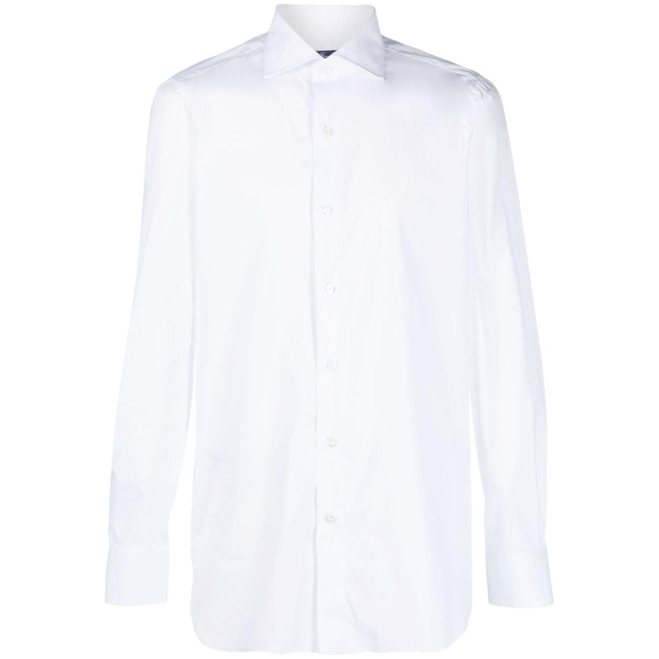 FINAMORE 1925 NAPOLI Shirts White Shirts Finamore 1925 Napoli White Smoke