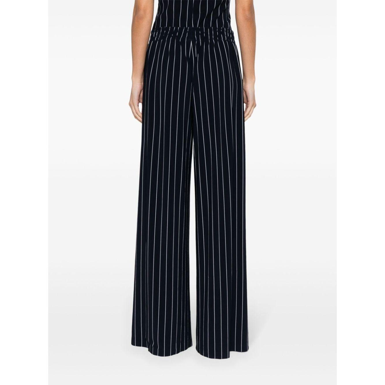 Norma Kamali Trousers Blue Trousers Norma Kamali White Smoke