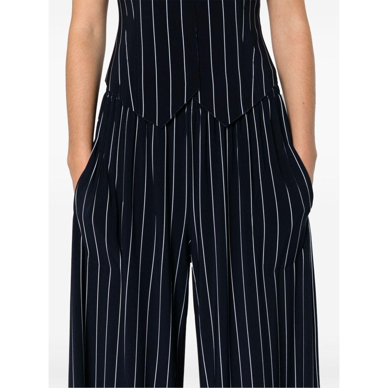 Norma Kamali Trousers Blue Trousers Norma Kamali Black