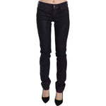 Just Cavalli Black Cotton Low Waist Skinny Denim Pants PAN70353-26