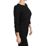 Dolce & Gabbana Black Floral Lace Zipper Top Blouse TSH3029-36