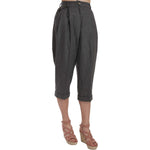 Dolce & Gabbana Wool Cropped Trouser Pleated Pant PAN70005-36