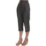 Dolce & Gabbana Wool Cropped Trouser Pleated Pant PAN70005-36