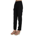 Dolce & Gabbana Black Button Pleated Tapered Trouser Pants PAN70033-36
