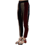Dolce & Gabbana Multicolor Jacquard Cropped Tapered Pants PAN70040-38