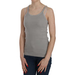 PINK MEMORIES Grey Sleeveless Spaghetti Strap Shirt TSH3918-46