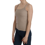 PINK MEMORIES Brown Sleeveless Spaghetti Strap Top Blouse TSH3924-40