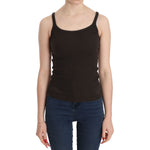 PINK MEMORIES Dark Brown Sleeveless Spaghetti Strap Blouse TSH3926-40