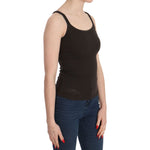 PINK MEMORIES Dark Brown Sleeveless Spaghetti Strap Blouse TSH3926-40