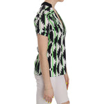 Costume National Multi Color Plunging Top Blouse TSH3668-40