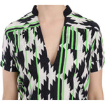 Costume National Multi Color Plunging Top Blouse TSH3668-40