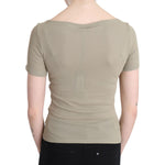 GF Ferre Gray 100% Nylon Short Sleeve Casual Tank Top Blouse TSH3423-42