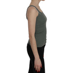 PINK MEMORIES Green Spaghetti Strap Slim Fit Casual Tank Top Blouse TSH3436-S