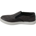 Dolce & Gabbana Elegant Gray Caiman Leather Loafers Dolce & Gabbana Gray