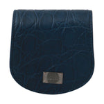 Dolce & Gabbana Sleek Blue Caimano Condom Case Wallet Condom Case Dolce & Gabbana Dark Slate Gray