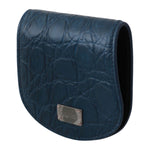 Dolce & Gabbana Sleek Blue Caimano Condom Case Wallet Condom Case Dolce & Gabbana Dark Slate Gray