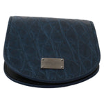 Dolce & Gabbana Elegant Blue Caimano Leather Condom Case Wallet Condom Case Dolce & Gabbana Dark Slate Gray