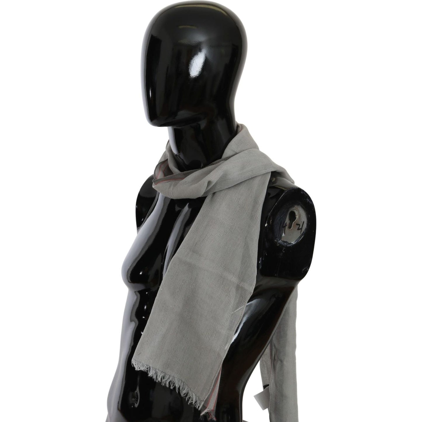 Costume National Elegant Gray Cotton Men's Scarf Scarves Costume National Dark Slate Gray