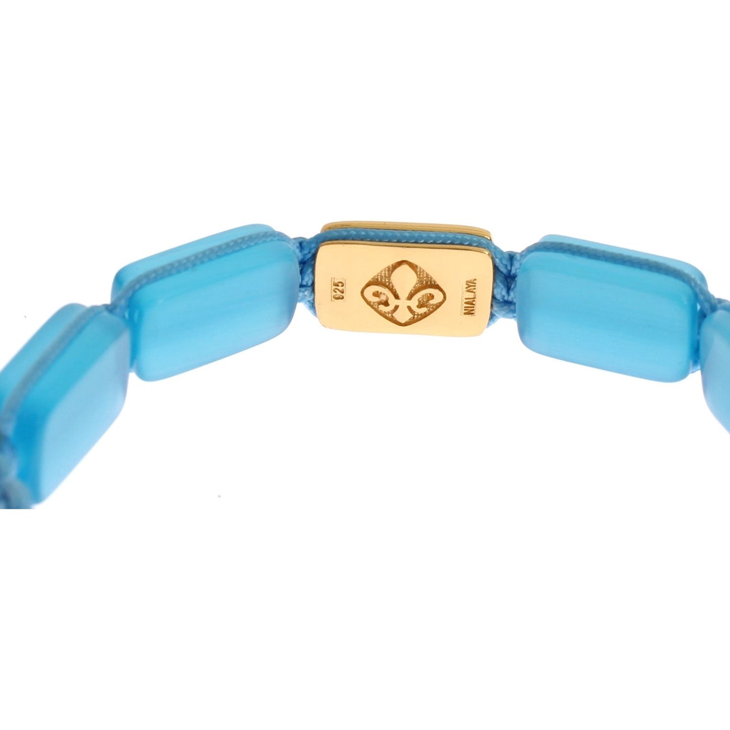 Nialaya Elegant Blue Opal & Diamond-Studded Bracelet Bracelet Nialaya Sky Blue