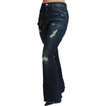 Dolce & Gabbana Blue Denim Cotton Stretch Flared Jeans PAN71050-36