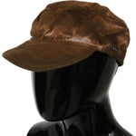 Costume National Costume National Elegant Brown Newsboy Hat HAT20002-57 1728,57 cm|S,67345645728,Accessories,Brown,Costume National,Hats - Women - Accessories,Material: Cotton Blend,New with tags,Women,Women - Accessories