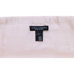 Dolce & Gabbana Elegant White Silk Cummerbund Dolce & Gabbana Light Gray
