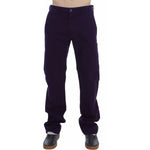 GF Ferre Purple Cotton Stretch Purple Fit Pants SIG30606-48