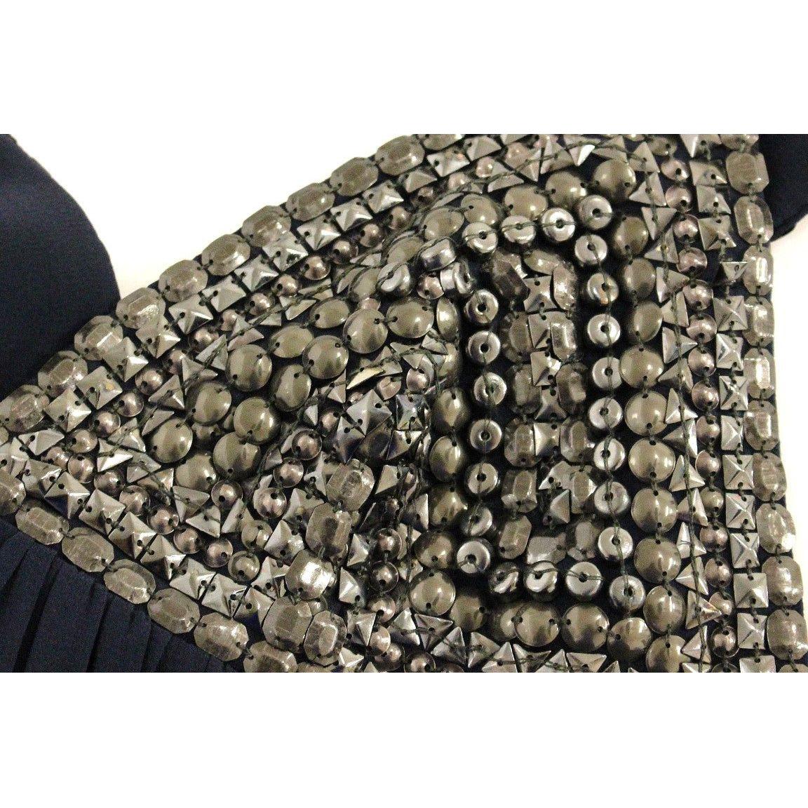 Anaikka Elegant Navy Blue Sleeveless Blouse Anaikka Dark Slate Gray