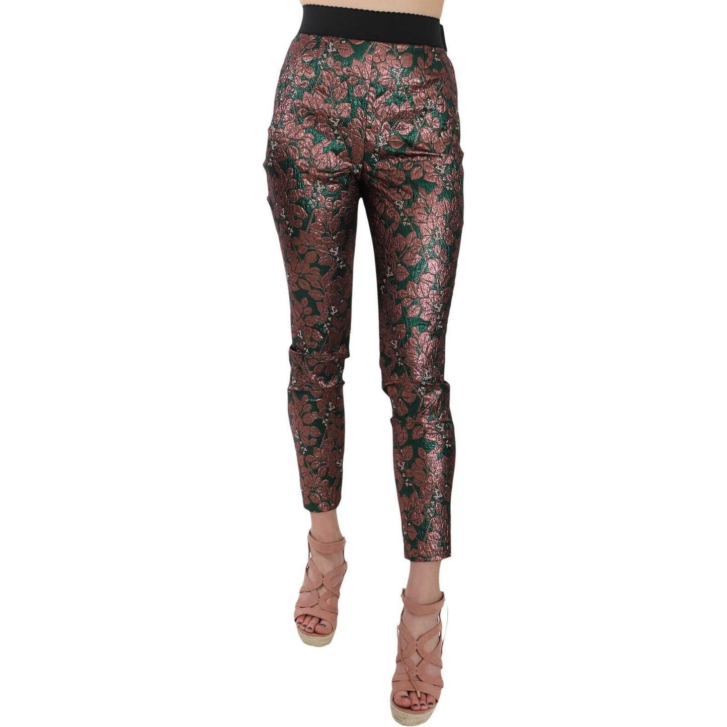 Dolce & Gabbana Elegant Multicolor Designer Pants Dolce & Gabbana Dark Slate Gray